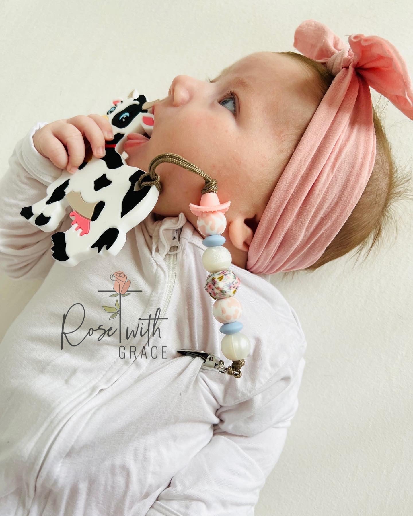 ROSIE THE COW TEETHER -WHOLESALE Rose with Grace LLC
