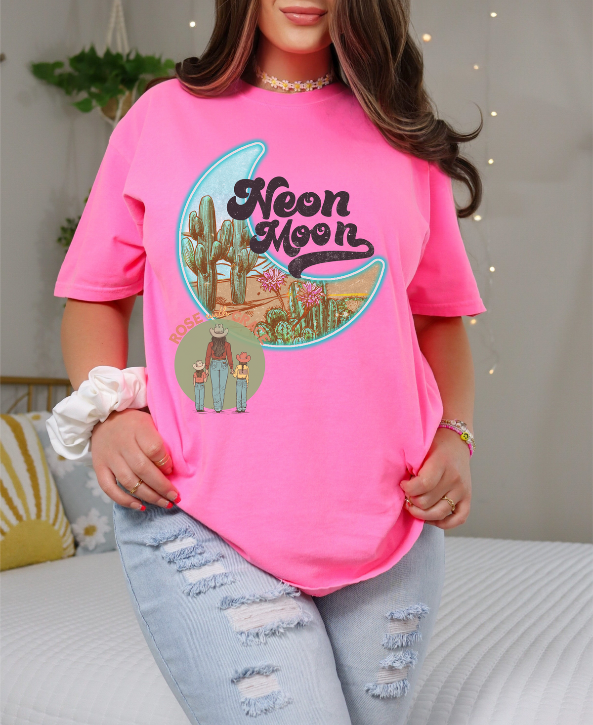 Neon Moon -Shirt or Sweatshirt *YOU PICK COLOR*