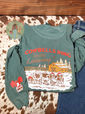 Cowbells Ring - Long Sleeve Comfort Colors Shirt