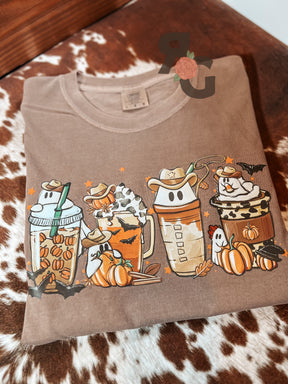 Spooky Cowboy Coffee - Comfort Colors T-Shirt Rose with Grace LLC