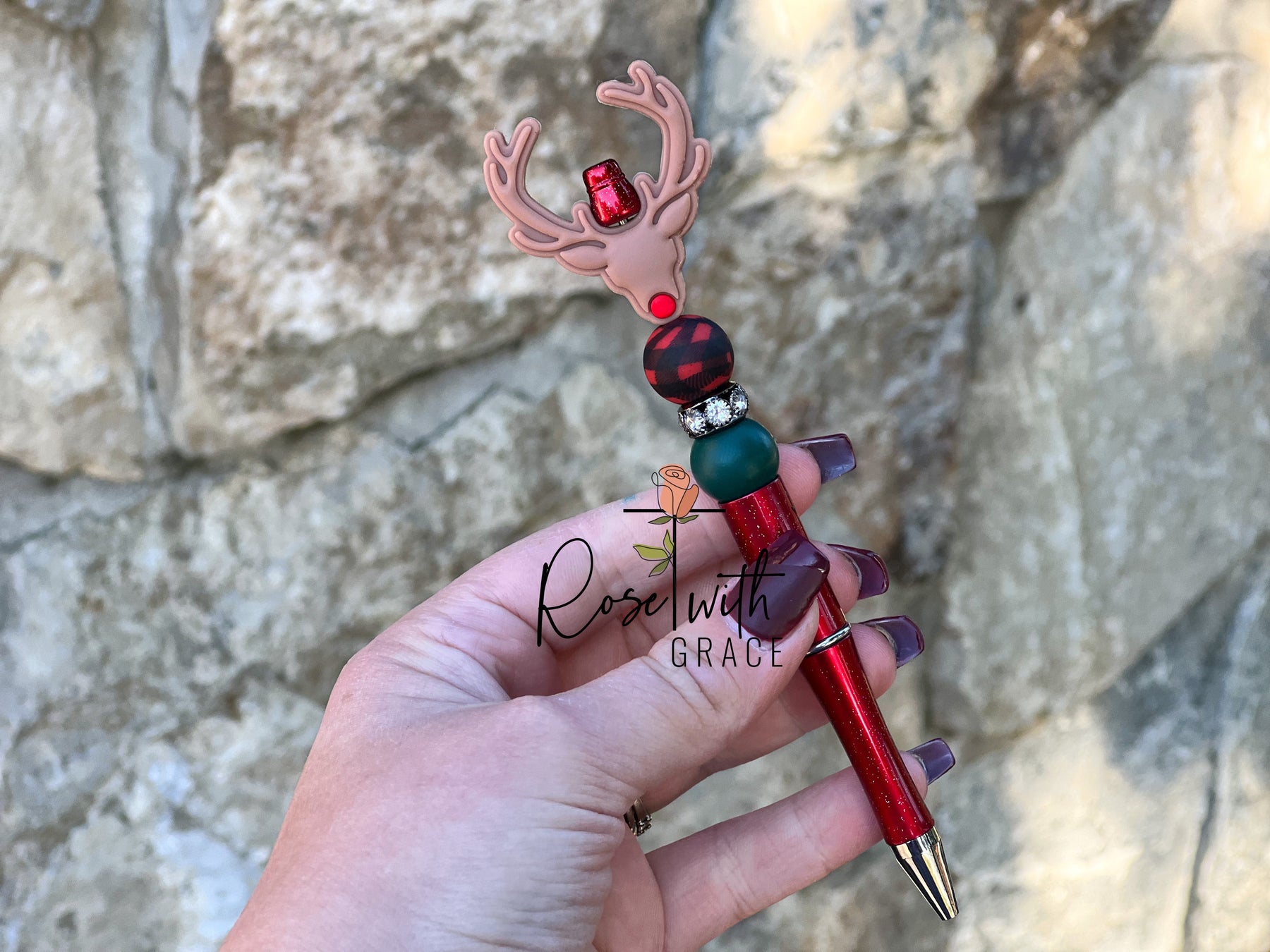 Red Nose Reindeer Pen