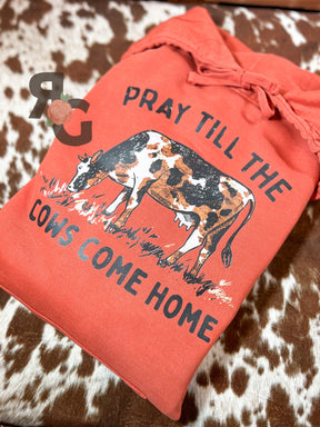 Pray Till The Cows Come Home - Independent Trading Co Hoodie Rose with Grace LLC