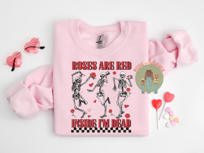Roses are Red - Crewneck Sweatshirt or Hoodie *YOU PICK COLOR*