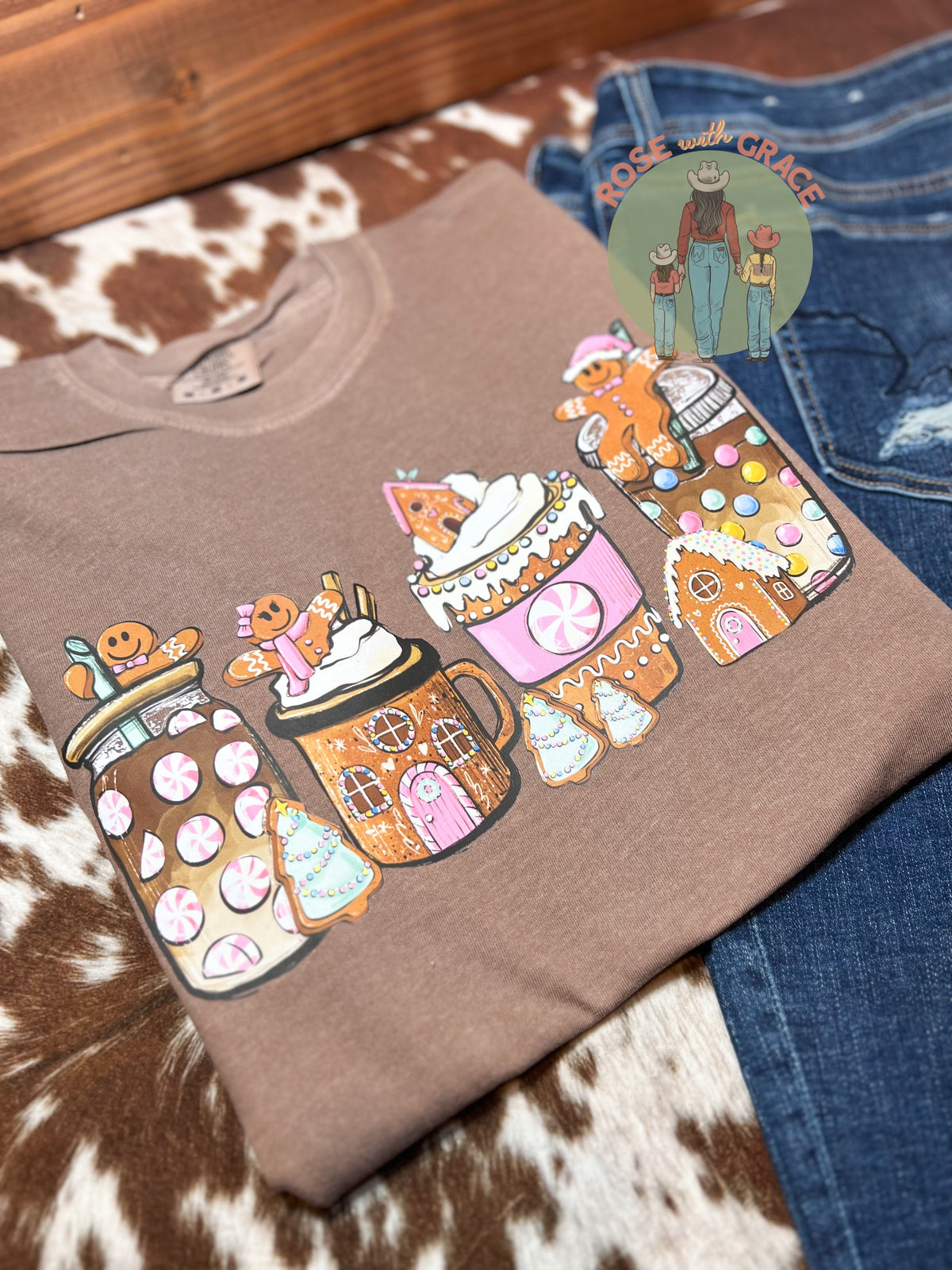 Gingerbread Coffee Comfort Colors T-Shirt