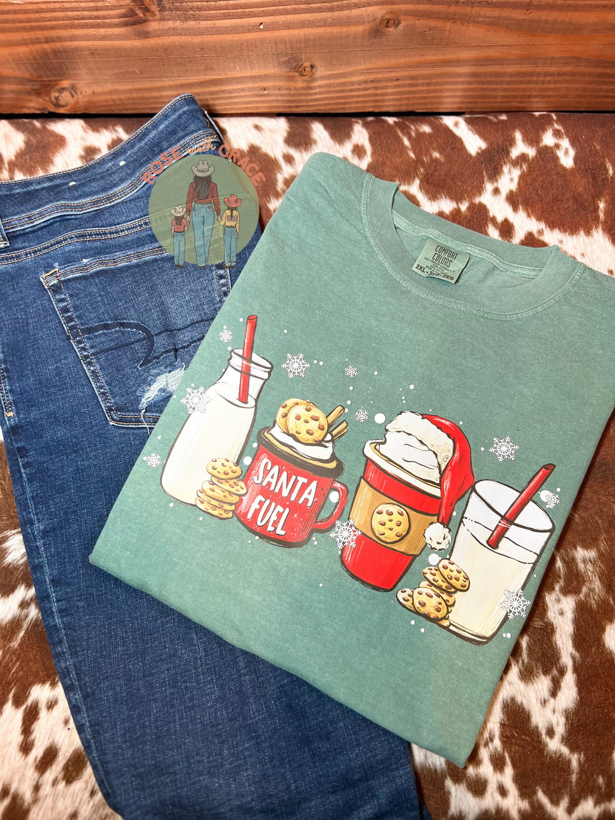 Santa Fuel Coffee Comfort Colors T-Shirt
