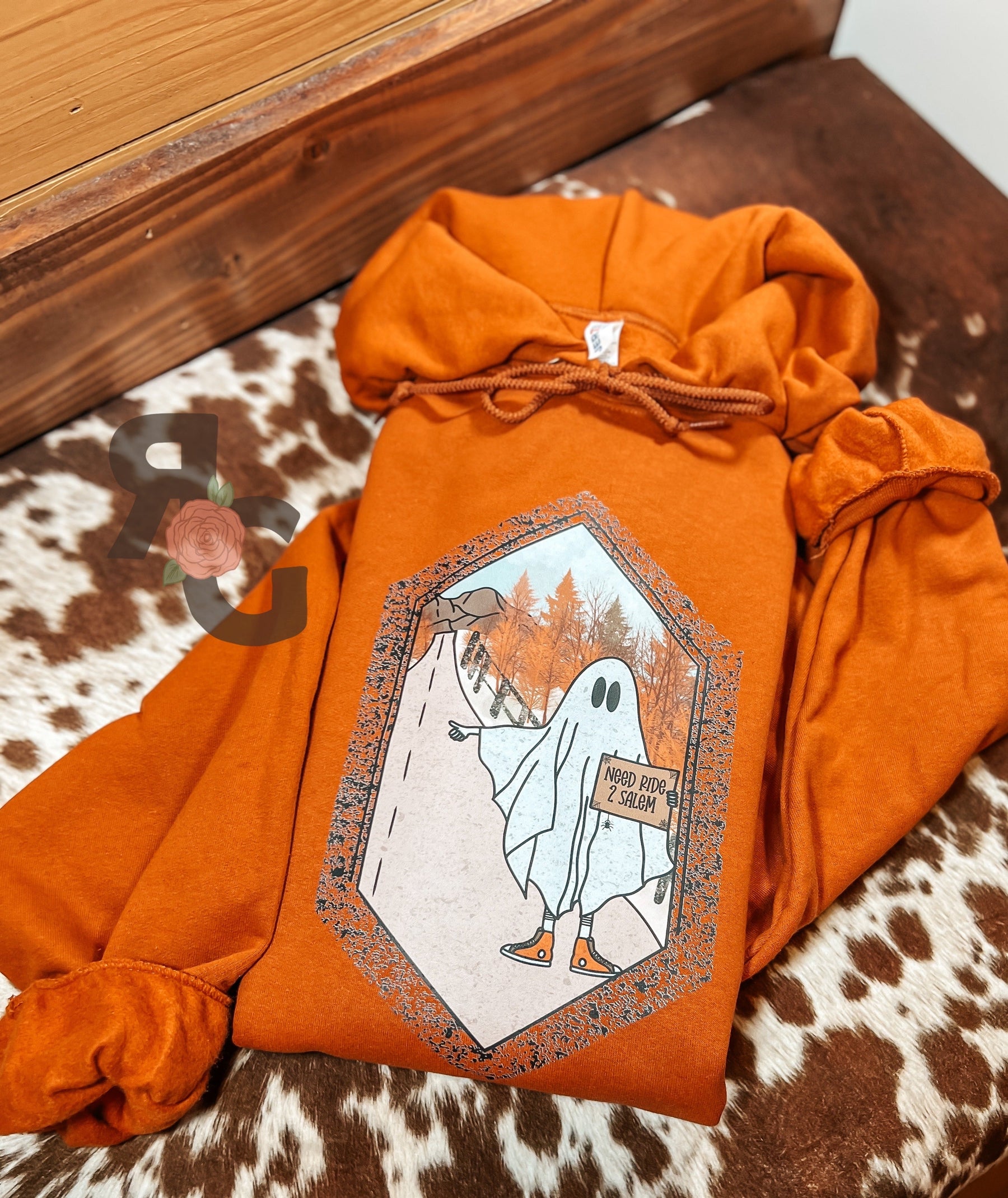 Ride to Salem Hitchhiking Ghostie - Hoodie Rose with Grace LLC