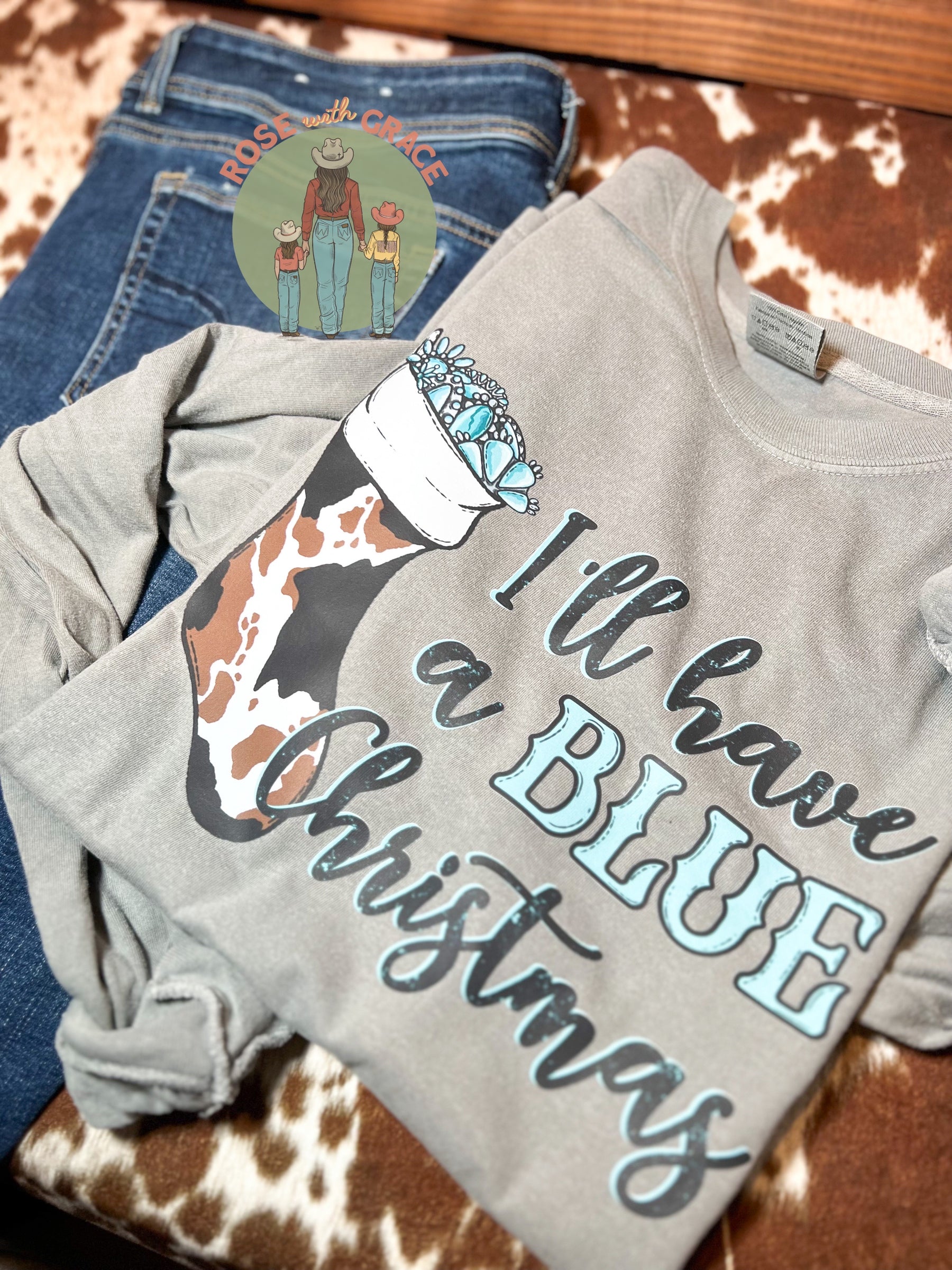 I’ll have a Blue Christmas- Comfort Colors Tshirt