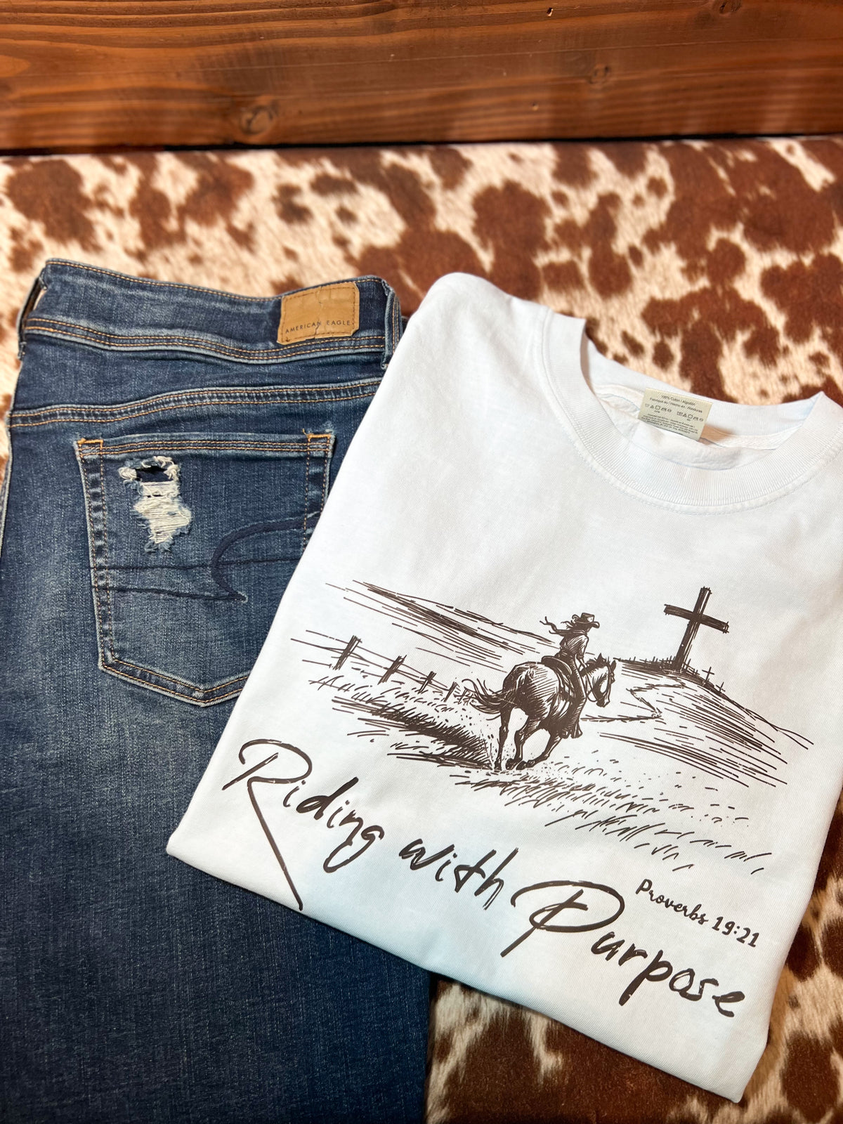 Riding with Purpose- Shirt or Sweatshirt *YOU PICK COLOR*