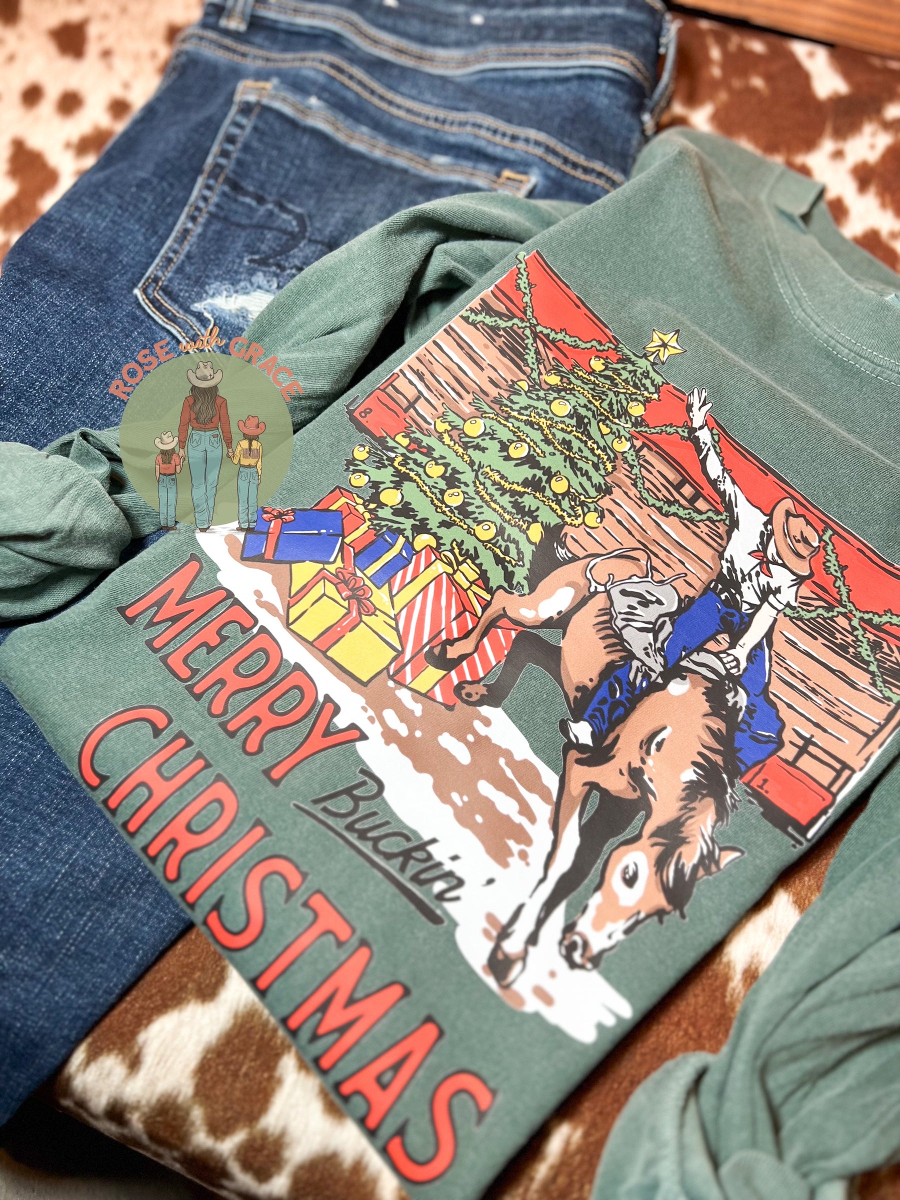Merry Buckin’ Christmas - Comfort Colors Shirt