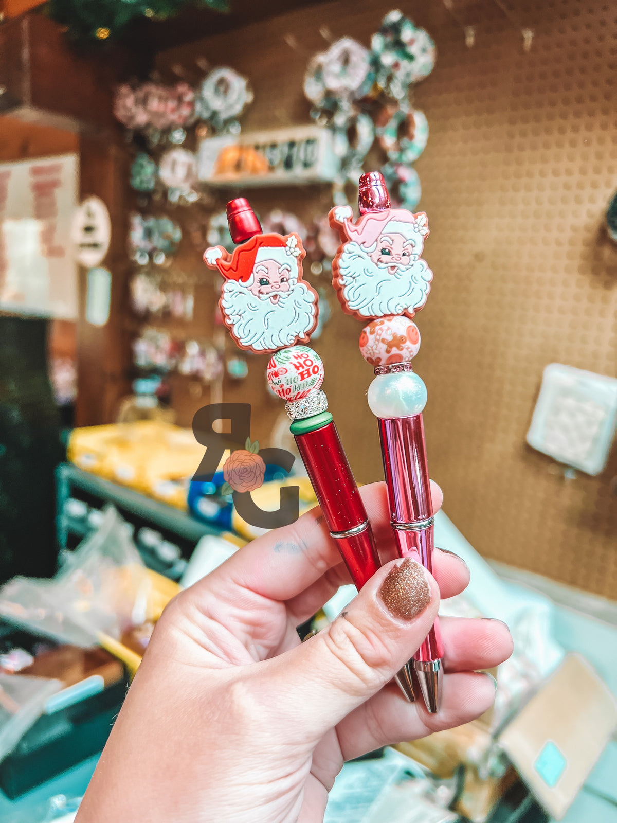 Vintage Santa Pens