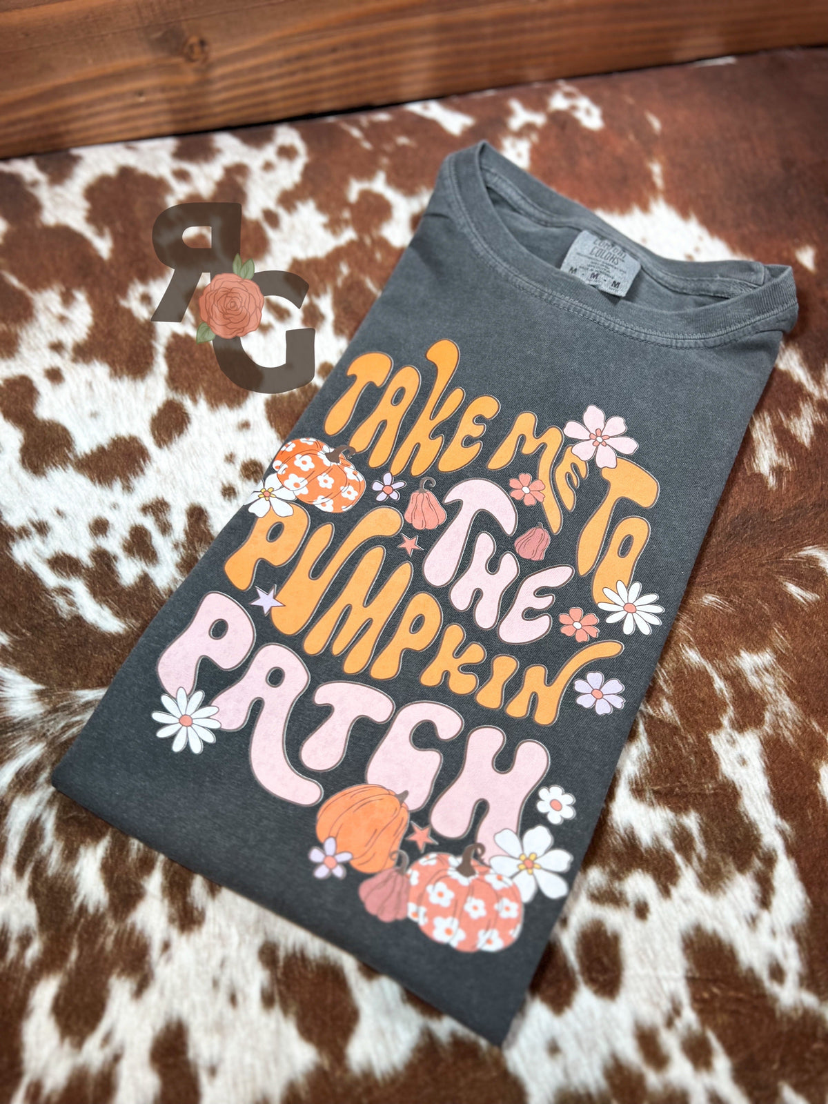 Take me to the Pumpkin Patch YOUTH Comfort Colors T-Shirt Rose with Grace LLC