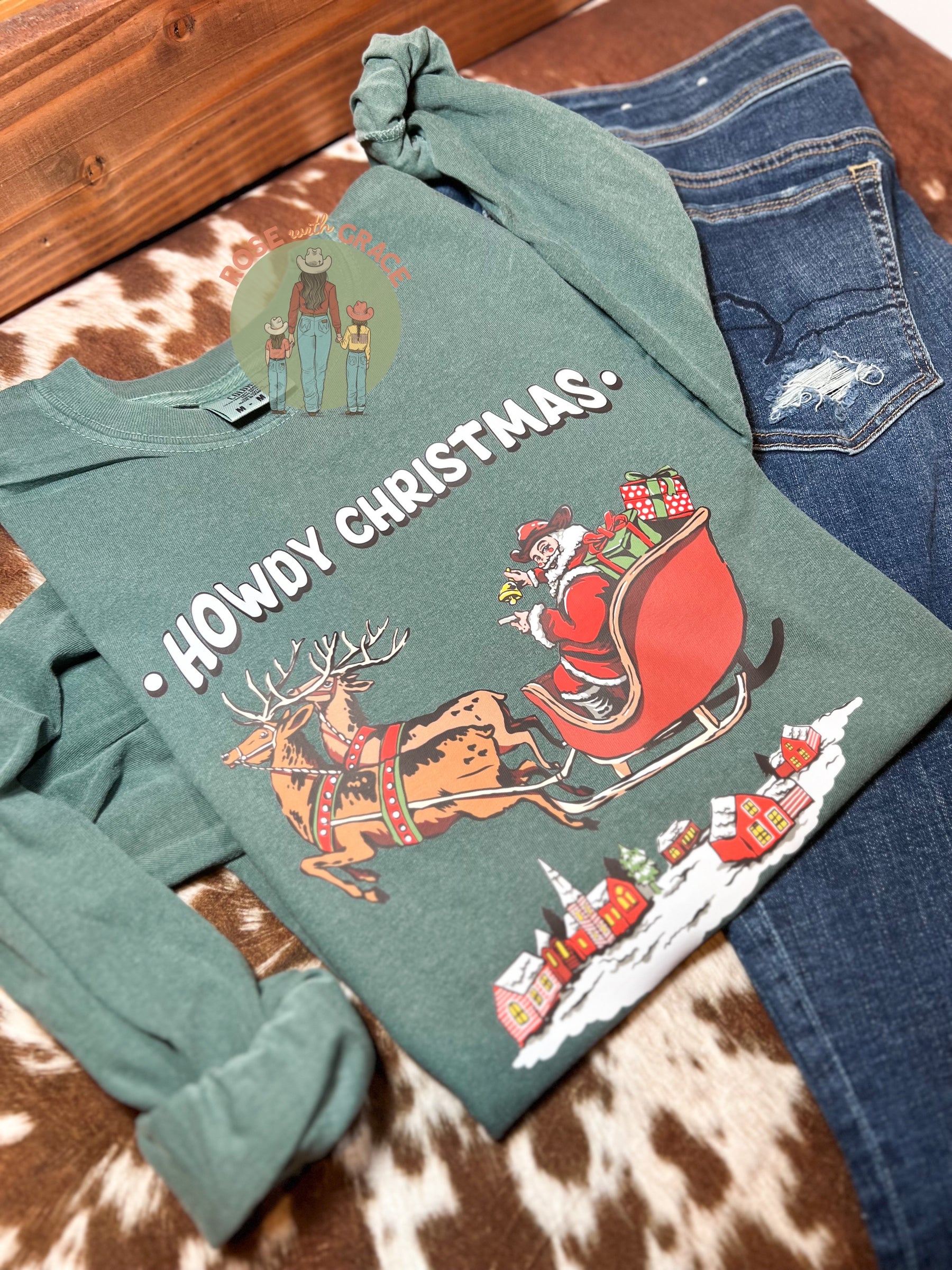 Howdy Christmas RWG Exclusive Comfort Colors T-Shirt