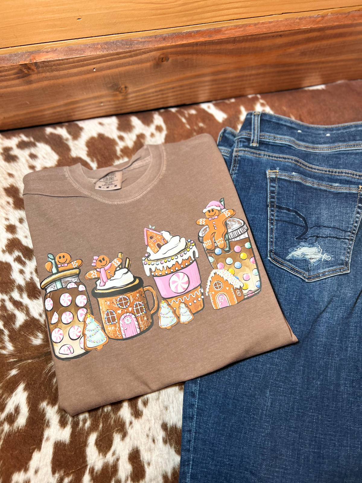 Gingerbread Coffee Comfort Colors T-Shirt