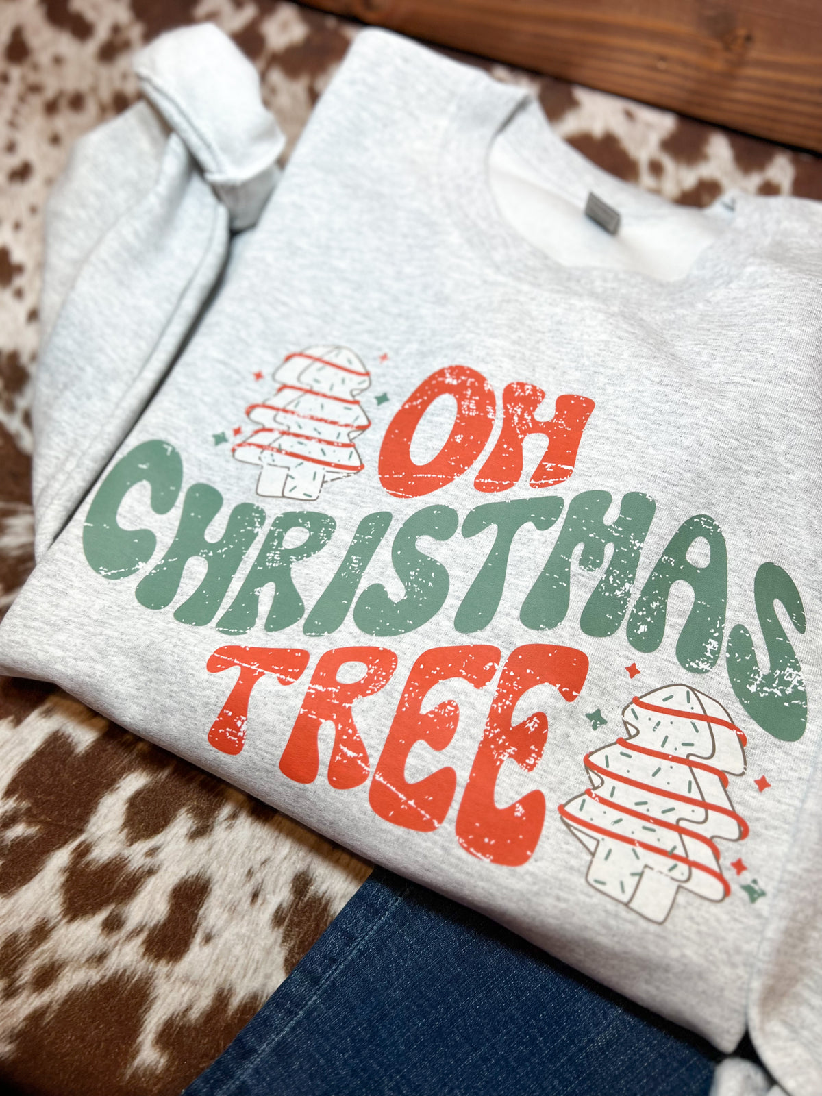 Christmas Cake Crewneck Sweatshirt