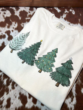 Classic Christmas Tree Comfort Colors T-Shirt