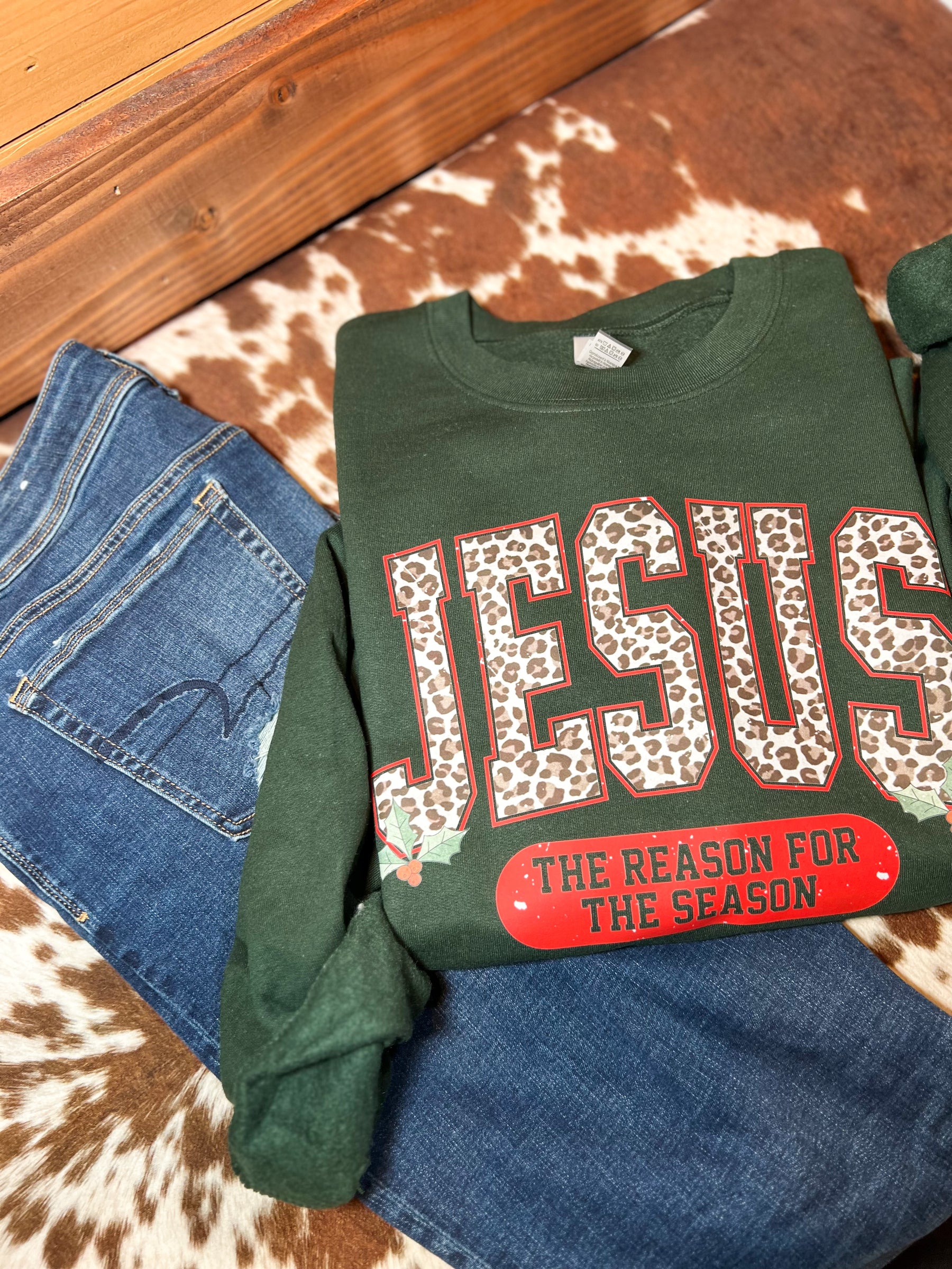 Jesus is The Reason for The Season Crewneck Sweatshirt