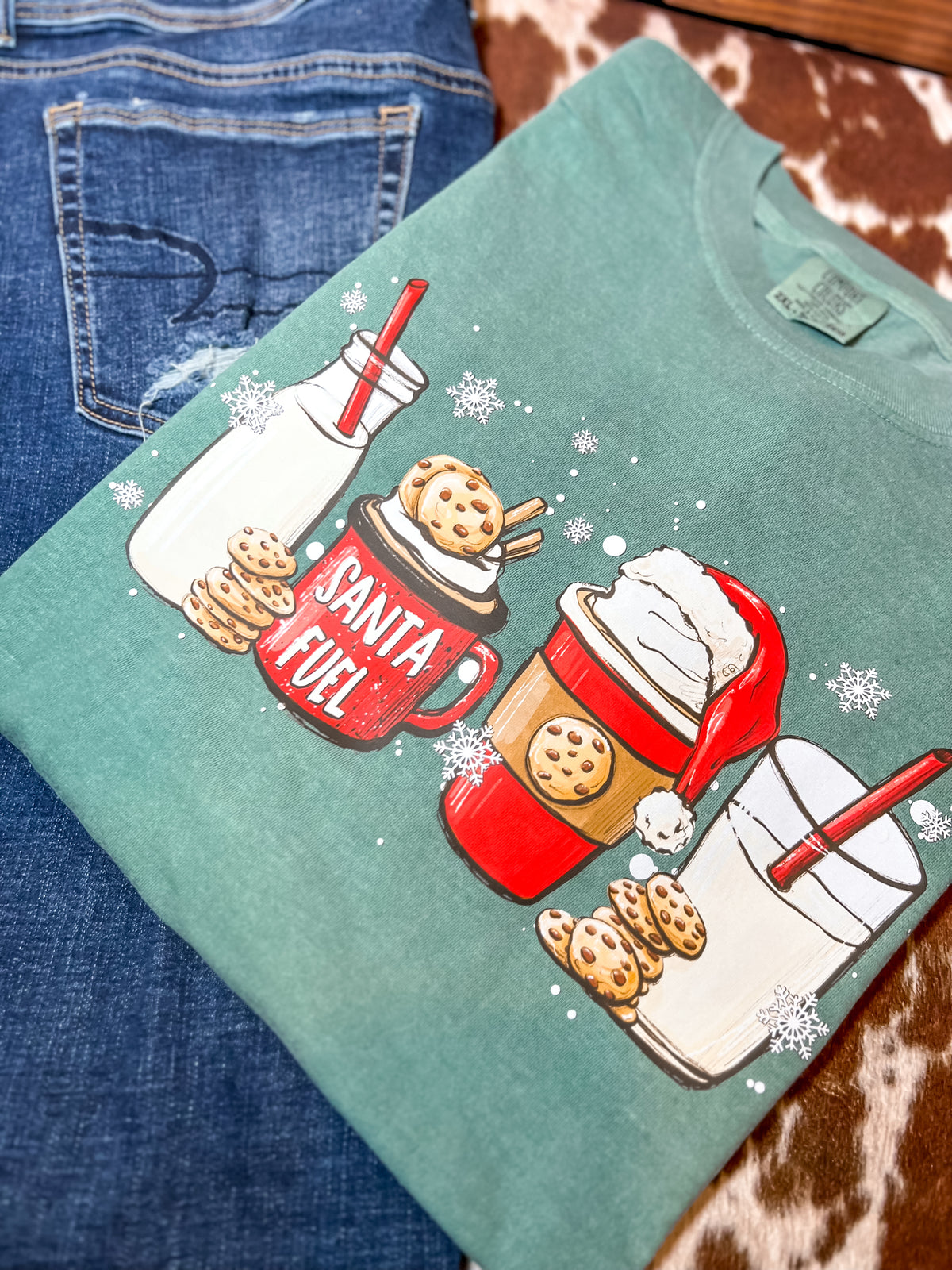 Santa Fuel Coffee Comfort Colors T-Shirt