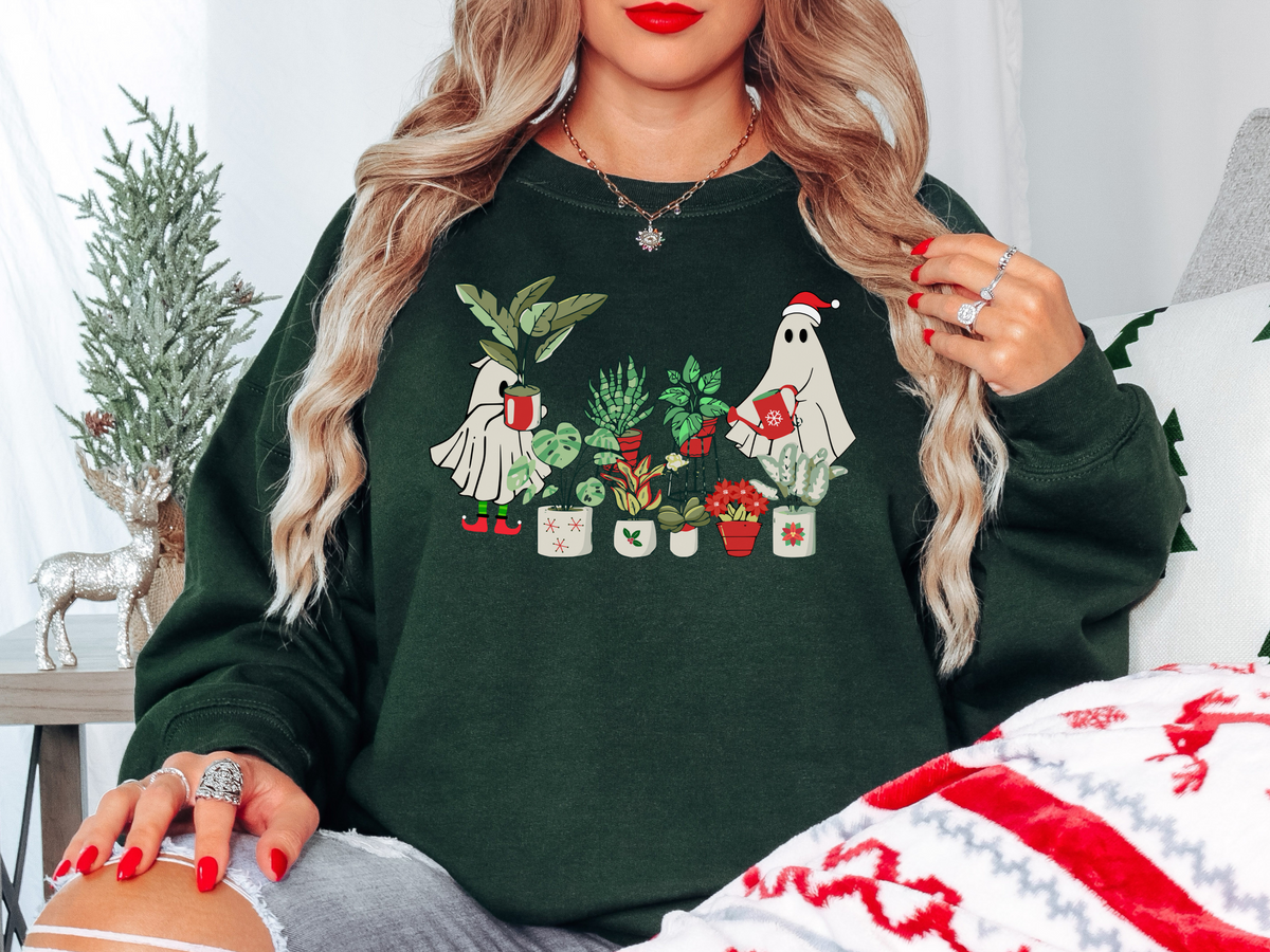 Ghost Plant Christmas - 2 COLOR OPTIONS Crewneck Sweatshirt