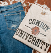 Cowboy University Comfort Colors T-Shirt Rose with Grace LLC