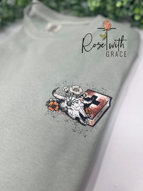 Probably Oughta Read It - Comfort Colors T-Shirt (Pocket & Back Design) Rose with Grace LLC
