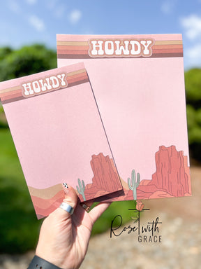Howdy Desert - Notepads Rose with Grace LLC