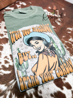 Brand Your Cowboy - Comfort Colors T-Shirt Rose with Grace LLC