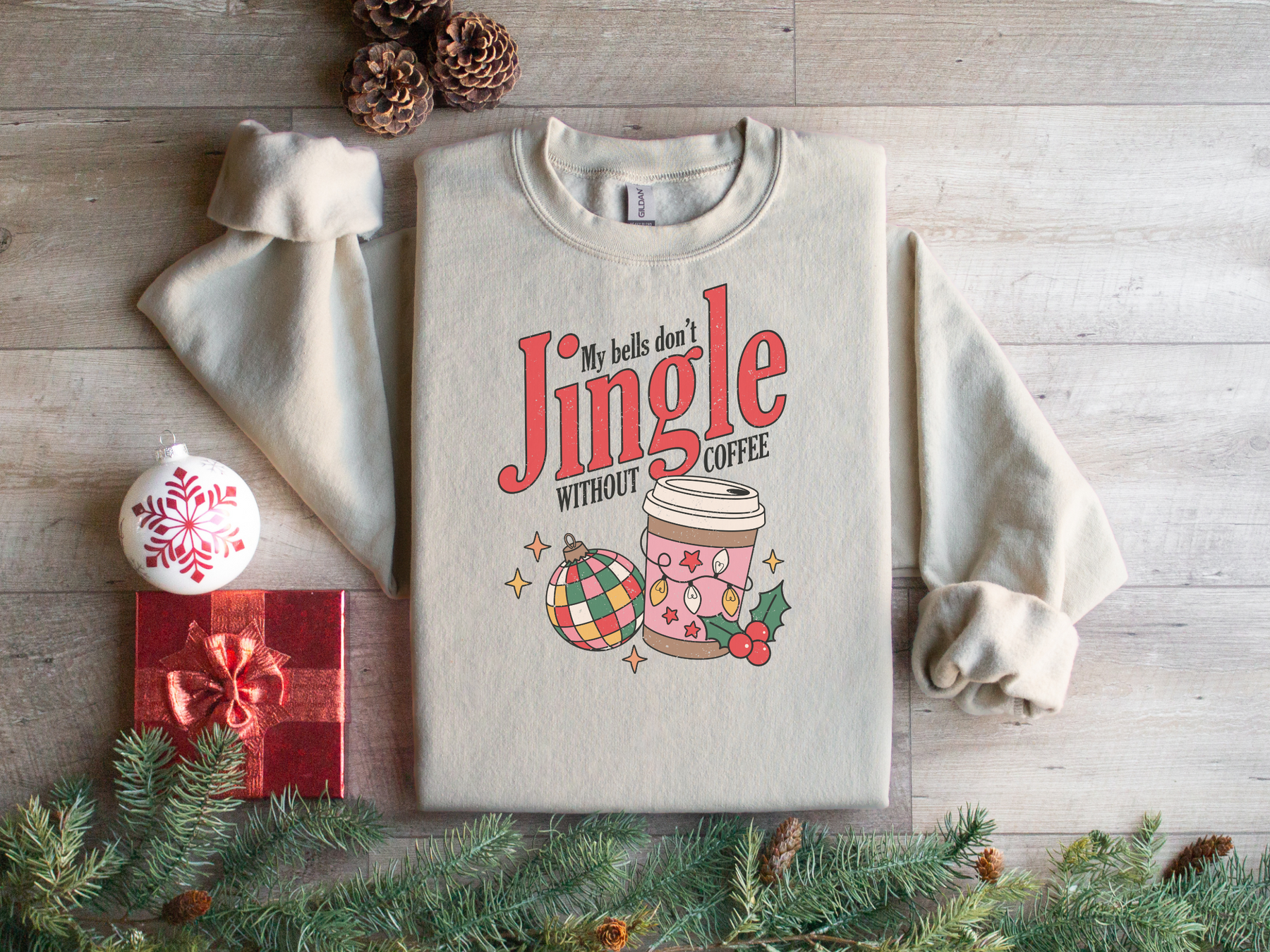 My Bells Don't Jingle Without Coffee - Crewneck Sweatshirt