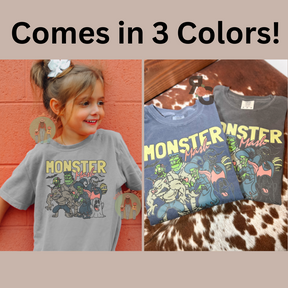 Monster Mash YOUTH - Comfort Colors T-Shirt Rose with Grace LLC