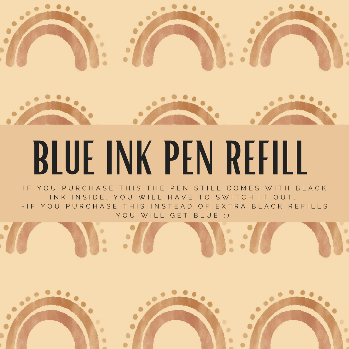 BLUE PEN INK REFILLS (if you purchase this you will get a free blue ink refill per pen ordered) Rose with Grace LLC