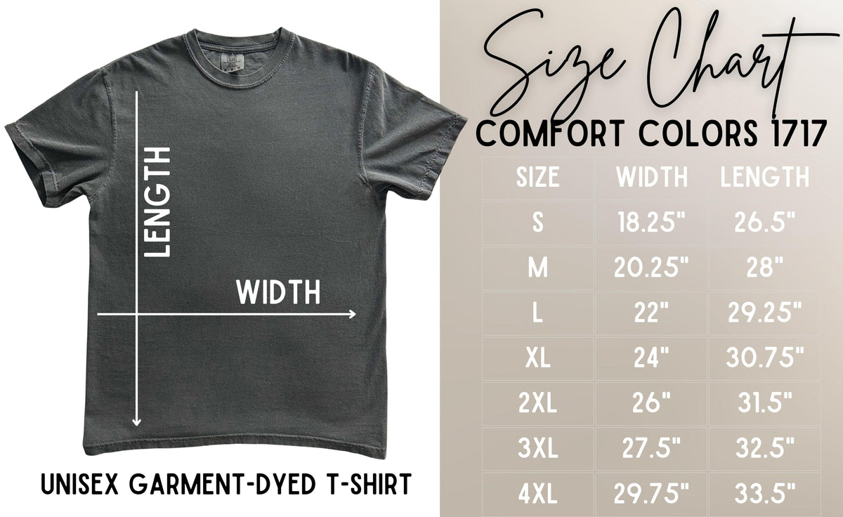 Mystery Comfort Colors Tee Rose with Grace LLC