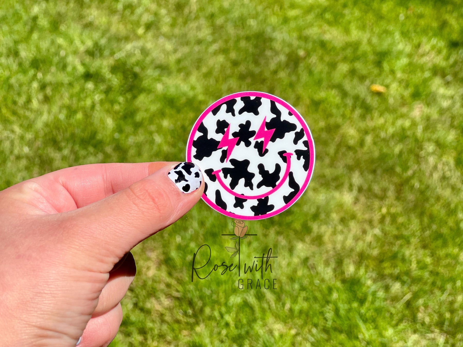 COWSTRUCK COWGIRL STICKER Rose with Grace LLC