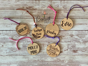 NAME BAG TAG LISTING 1 Rose with Grace LLC