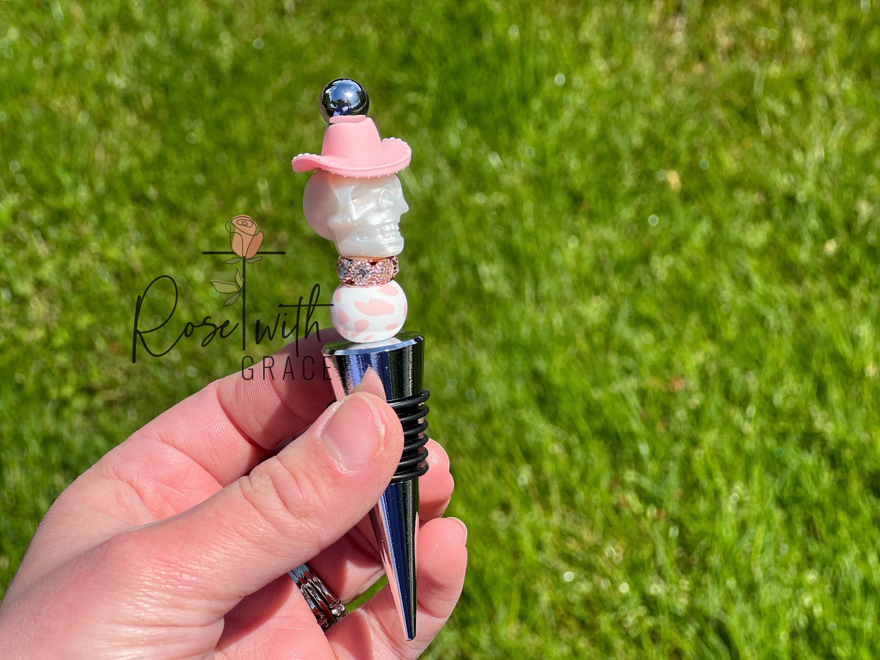 GIRLS NIGHT OUT WINE STOPPER Rose with Grace LLC