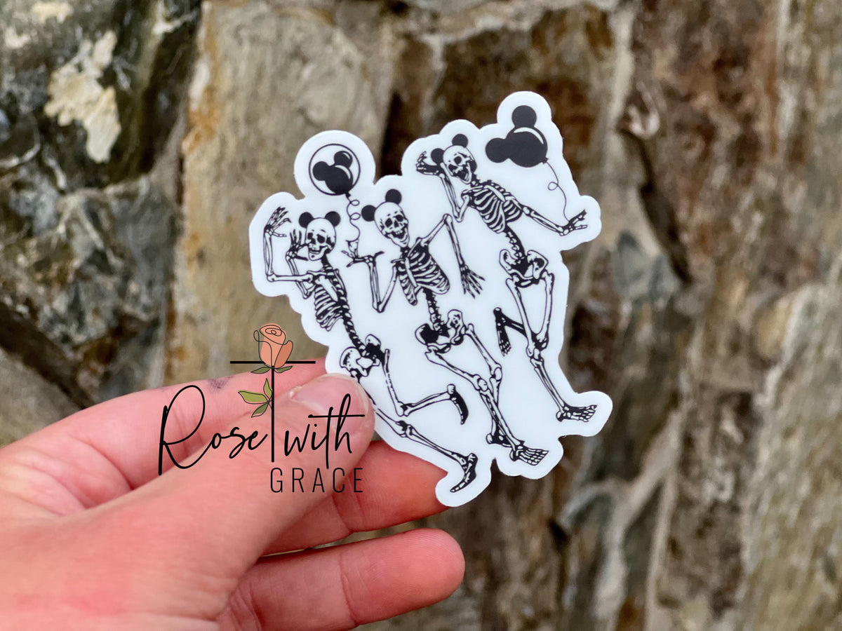 MAGICALLY DEAD STICKER Rose with Grace LLC