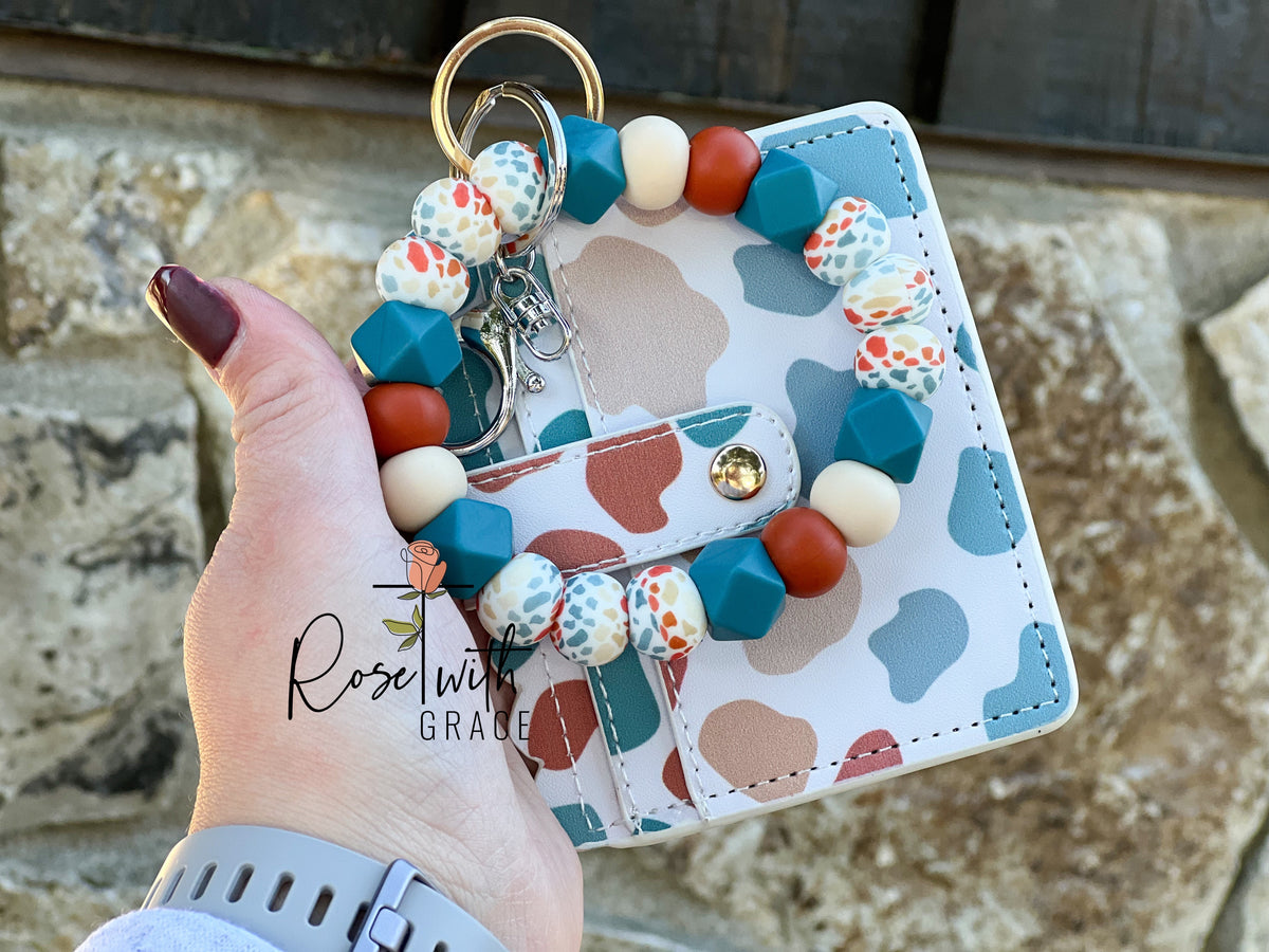 LEGEN-DAIRY COW WRISTLET WALLET BUNDLE Rose with Grace LLC
