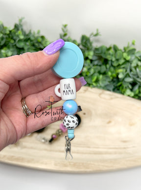 Coffee Cup Badge Reels Rose with Grace LLC