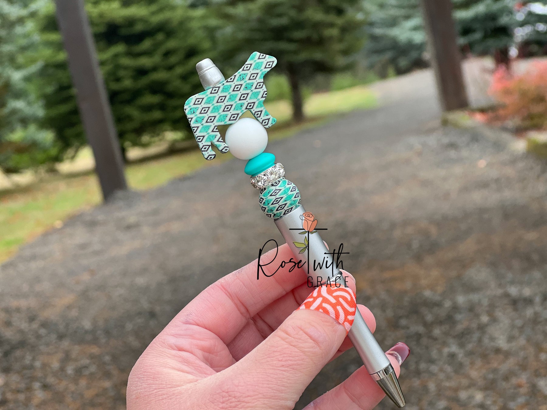 GIVE ME COWS & TURQUOISE PEN Rose with Grace LLC