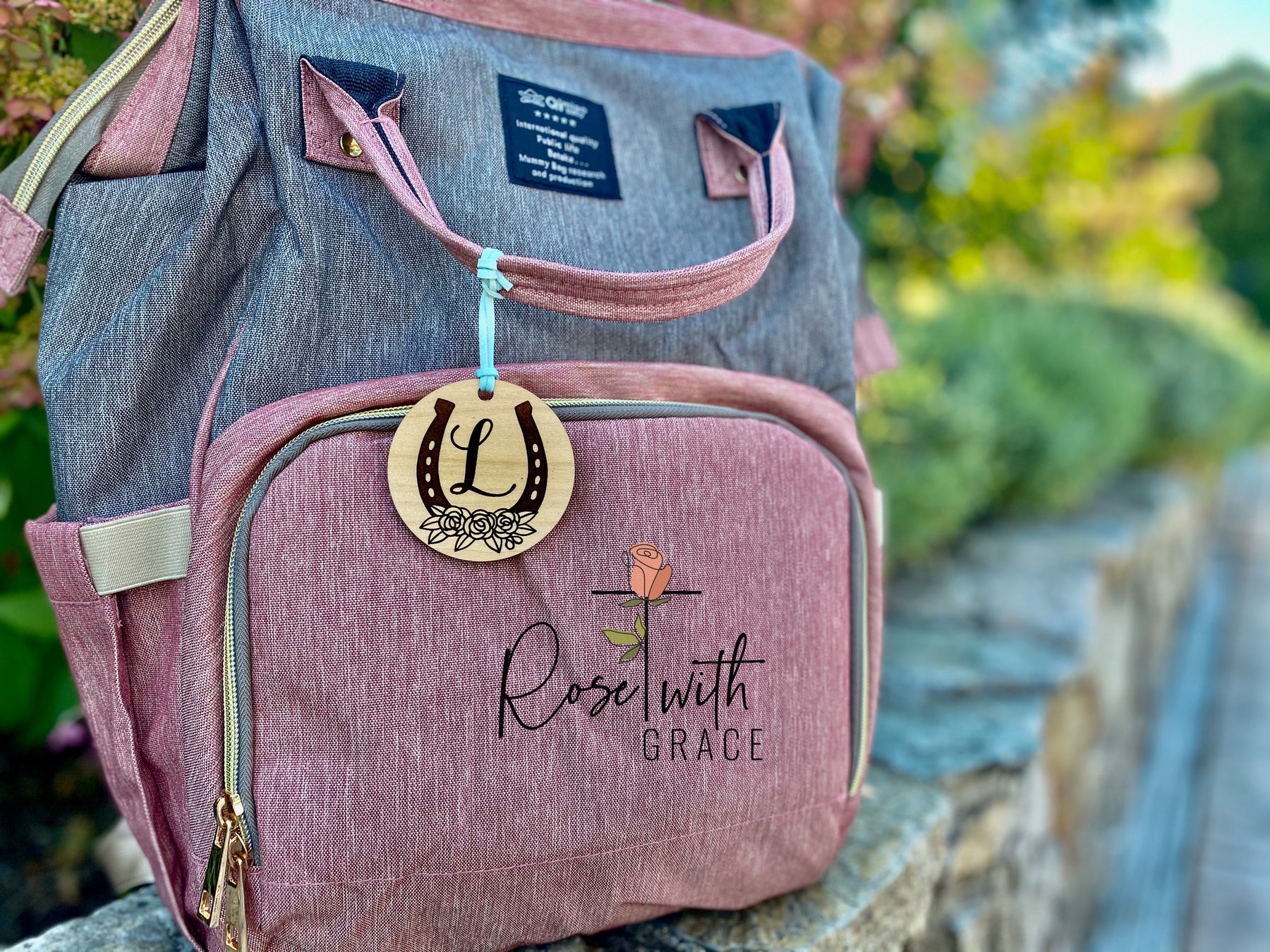 NAME BAG TAGS LISTING 2 Rose with Grace LLC