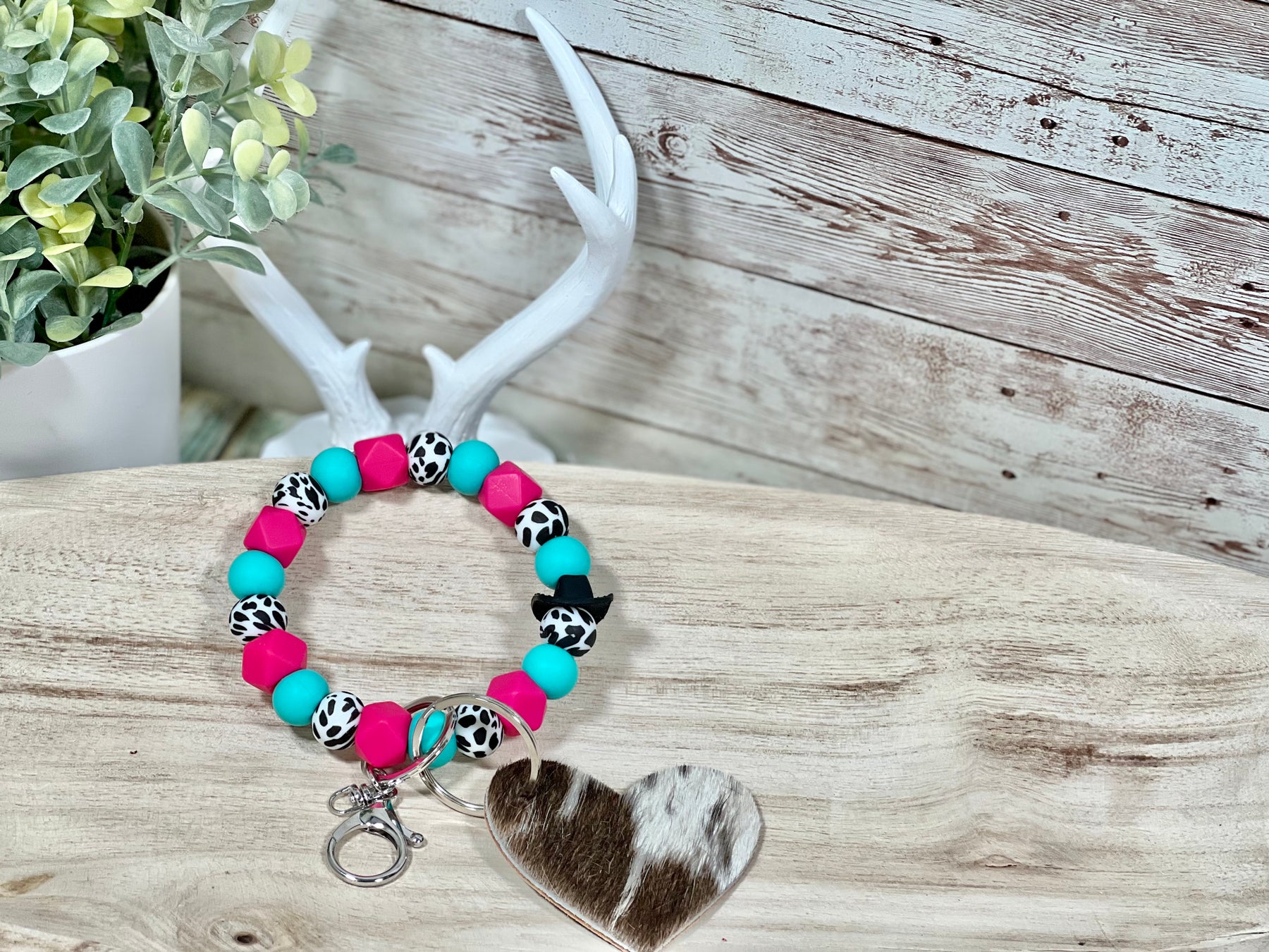 SASSY SALOON KEYCHAIN WRISTLET Rose with Grace LLC