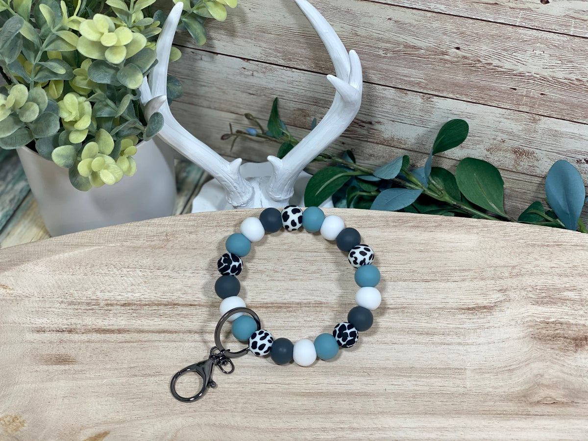 ALL ROUND DUSTY BLUE MOO- SILVER Rose with Grace LLC
