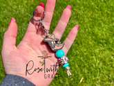 BOOT SCOOTIN BOOGIE - MINI KEYCHAIN Rose with Grace LLC