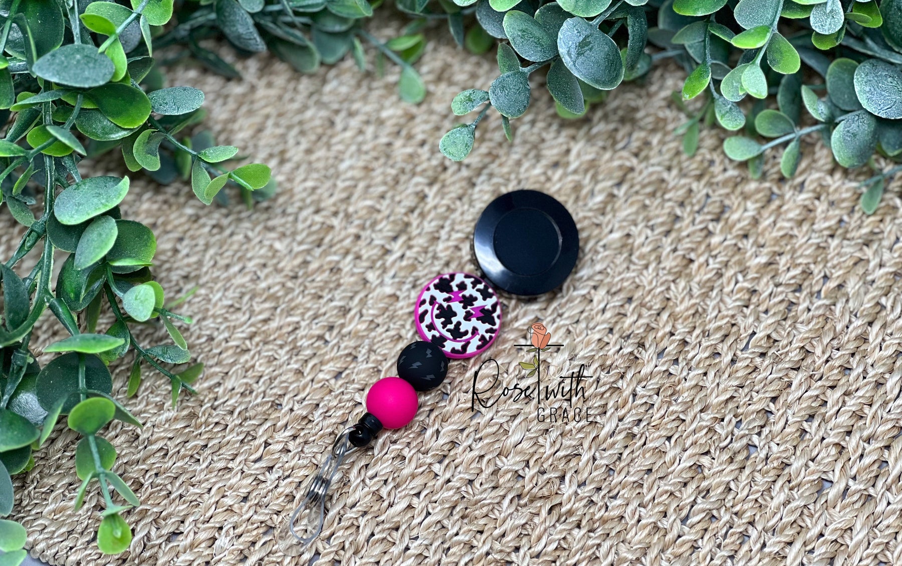 Cow-Struck Cowgirl - Badge Reel Rose with Grace LLC