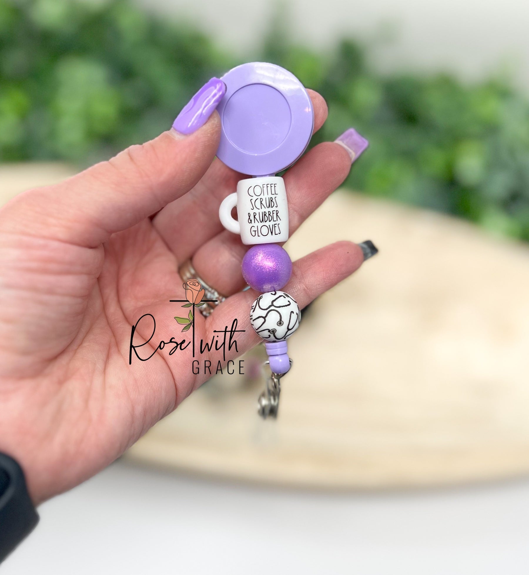 Coffee Cup Badge Reels Rose with Grace LLC