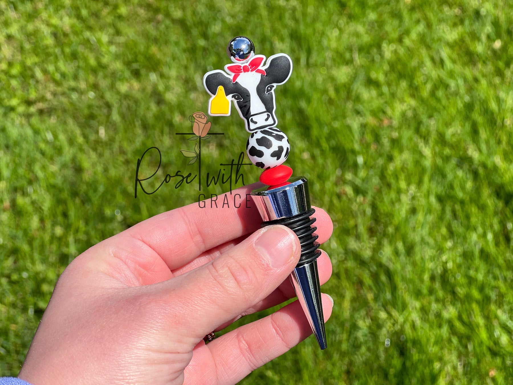 HEIFER PLEASE- WINE STOPPER Rose with Grace LLC