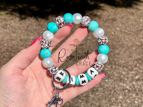 TURQUOISE COWGIRL MAMA WRISTLET Rose with Grace LLC
