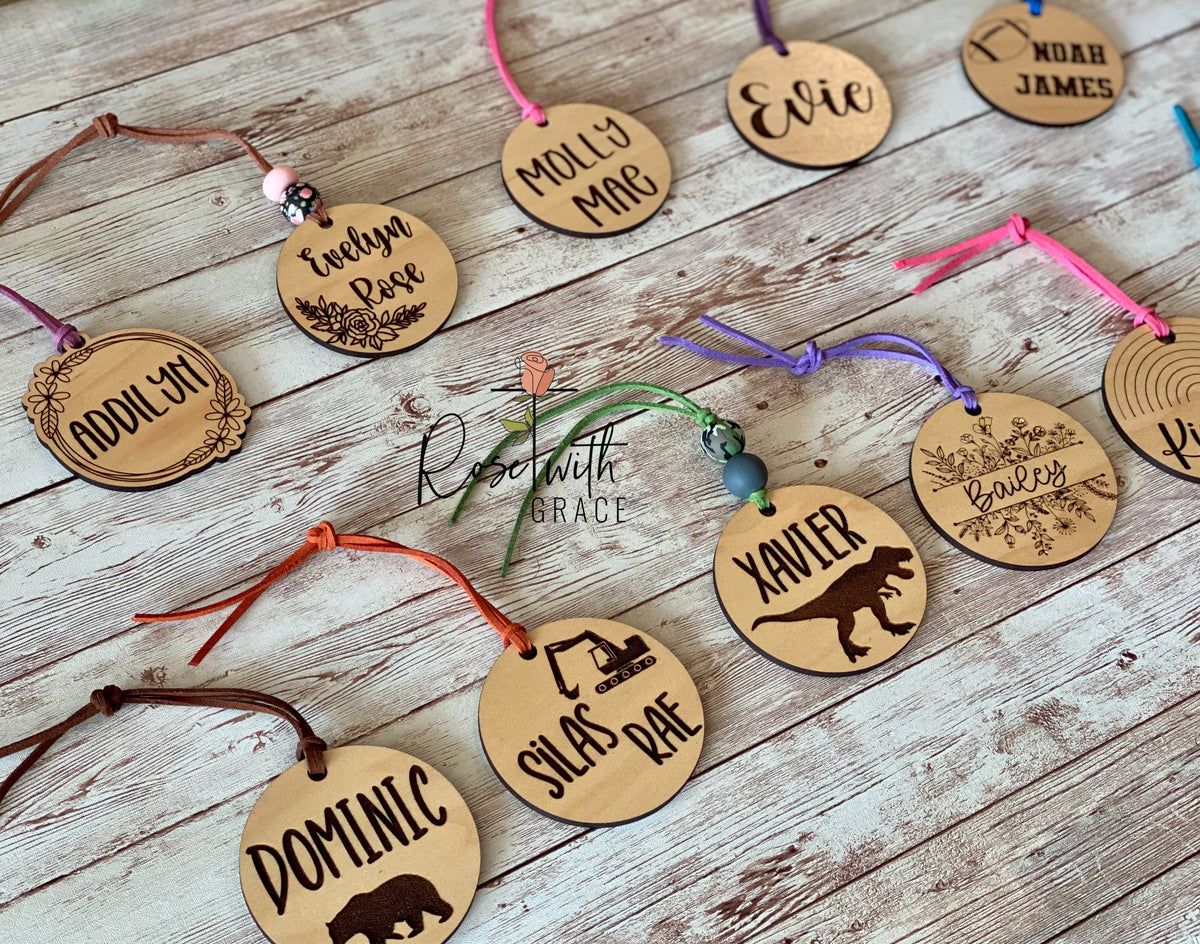 NAME BAG TAG LISTING 1 Rose with Grace LLC