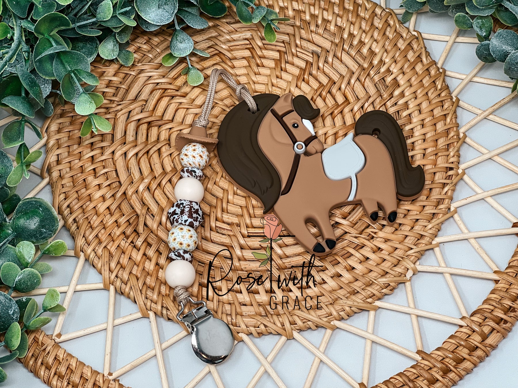 KEEP HER WILD CLIP / TEETHER BUNDLE Rose with Grace LLC