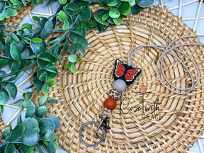 BUTTERFLY KISSES LANYARD Rose with Grace LLC