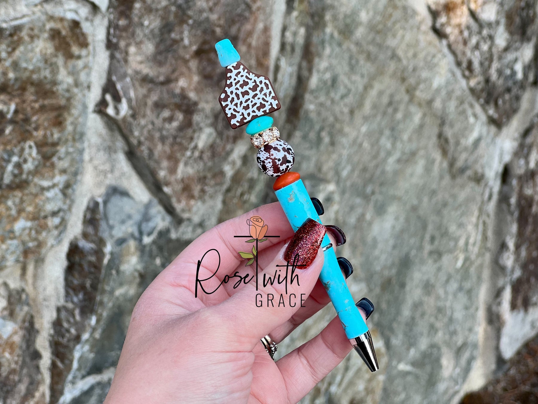 PUNCHY COWGIRL PEN Rose with Grace LLC
