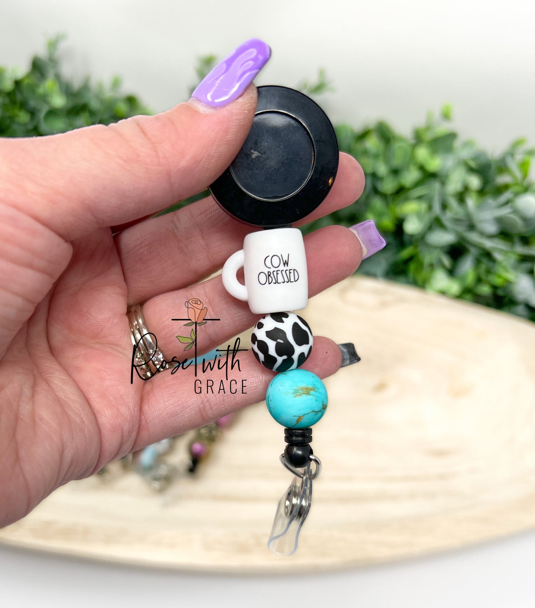 Coffee Cup Badge Reels Rose with Grace LLC